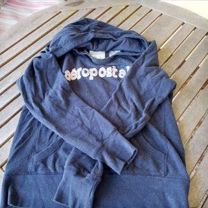 aeropostale navy pullover with hoody